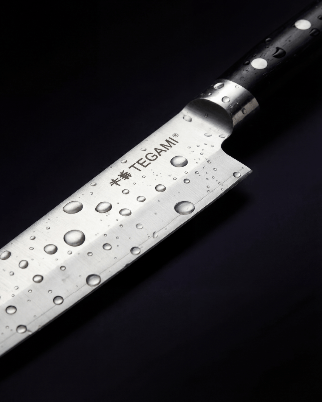 Yanagiba Japanese Knife, Damascus Steel, Tegami