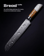 2-pc Japanese Knife Set, Damascus Steel, Tegami