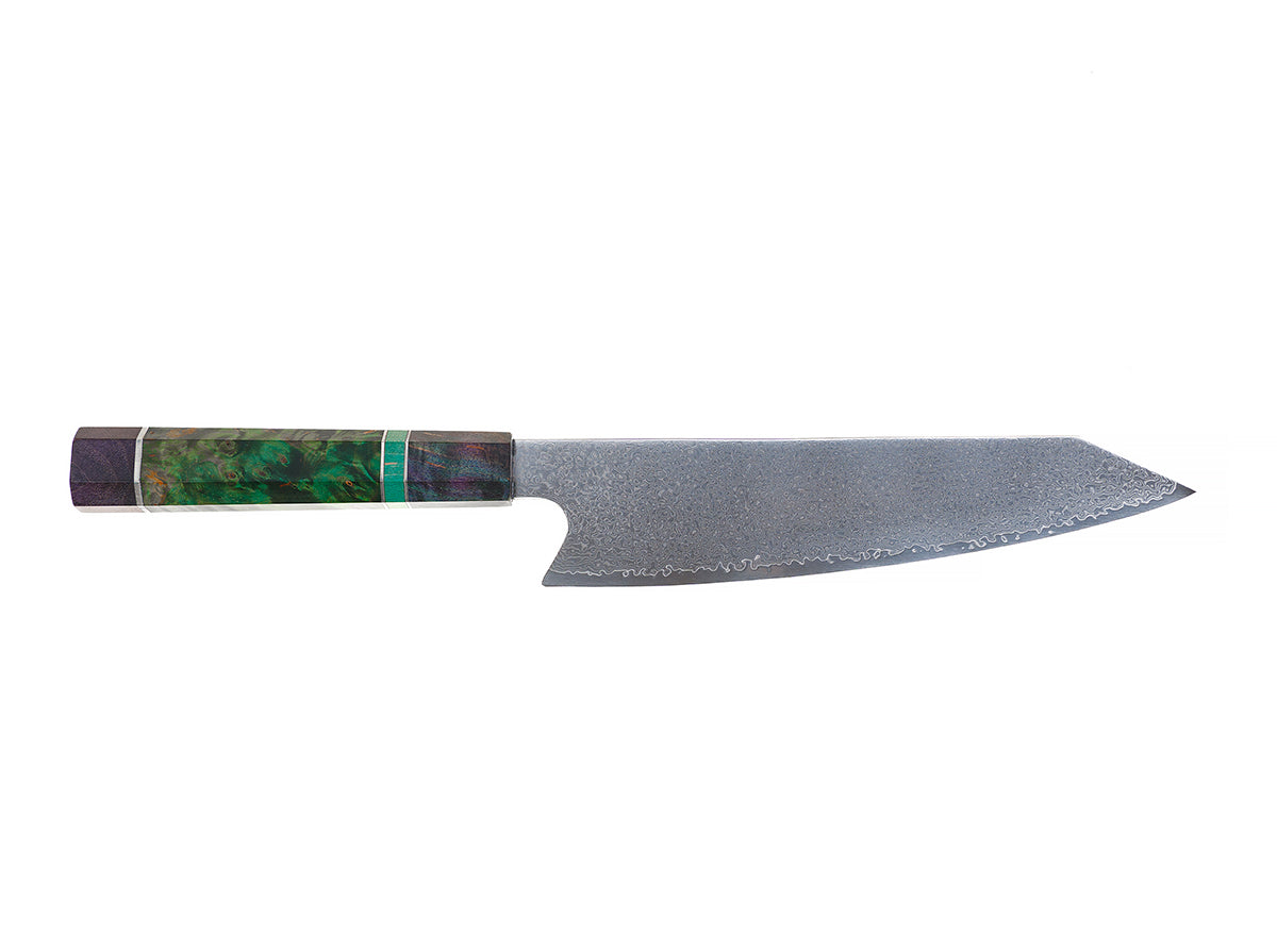 Japanese Damascus Chef Coral Knife – 67-Layer VG-10 Steel | Tegami