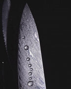 Chef's Japanese Knife, Damascus Steel, 10", Tegami